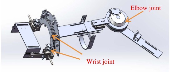 The detailed structural composition of the device.